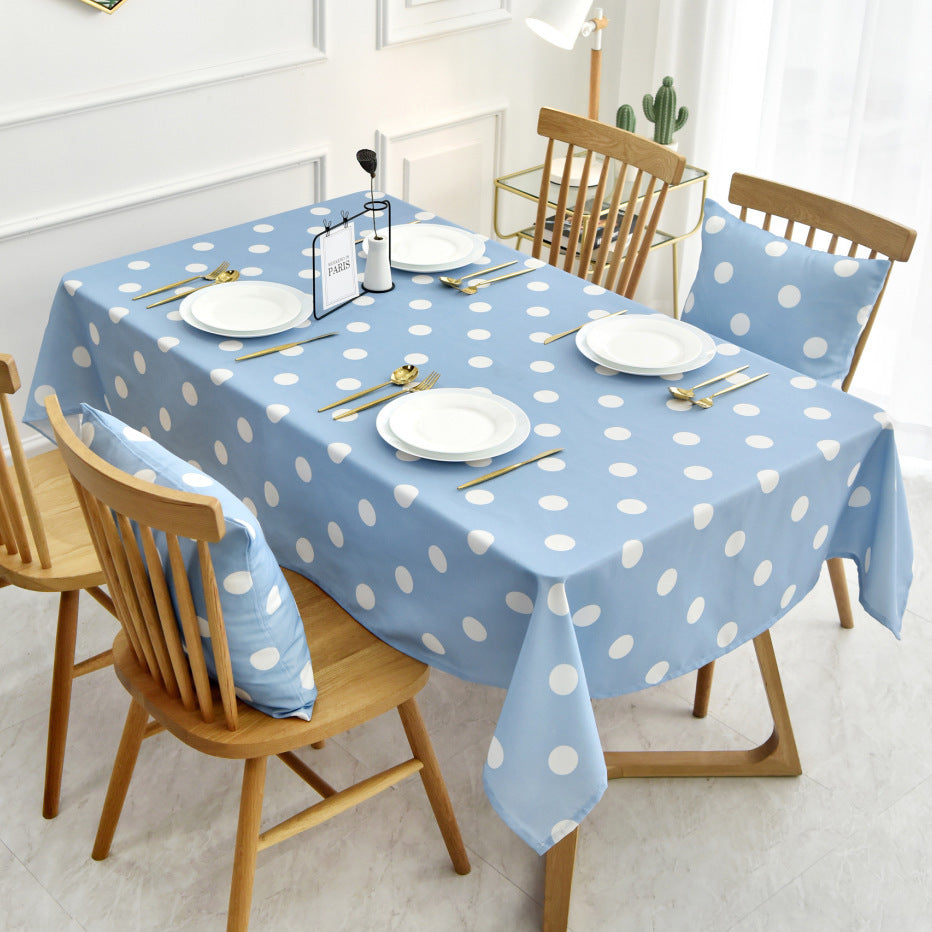 Polka Dot Waterproof Coffee Table Table Cloth