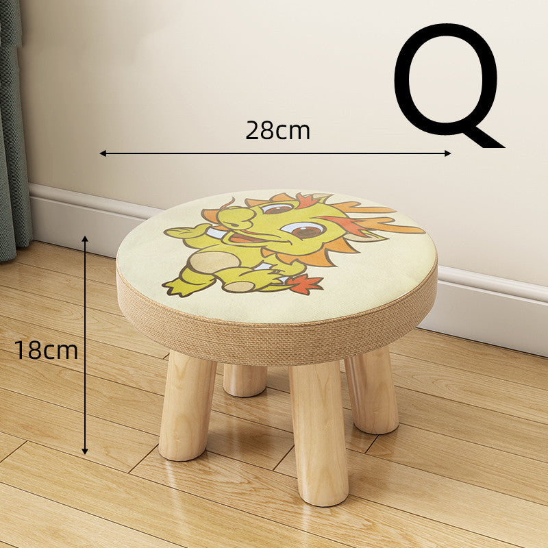 Multifunctional Fabric Coffee Table Stool