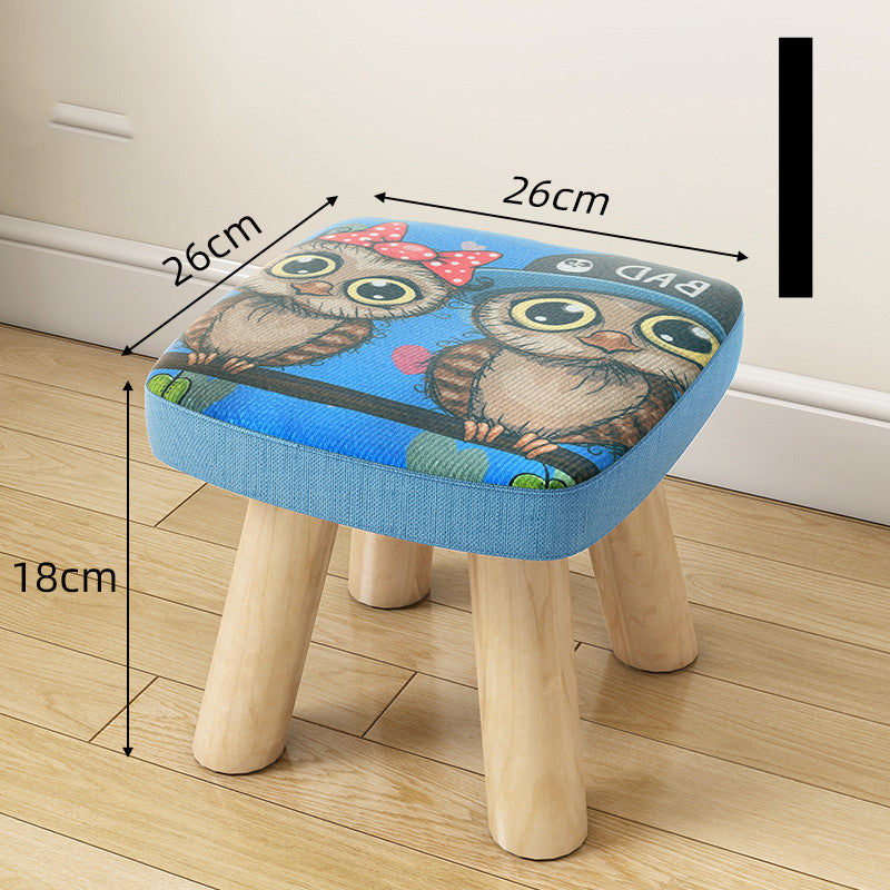 Multifunctional Fabric Coffee Table Stool