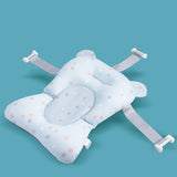 Baby Bath Seat Support Mat Foldable Baby Bath Tub Pad & Chair Newborn Bathtub Pillow Infant Anti-Slip Soft Comfort Body Cushion