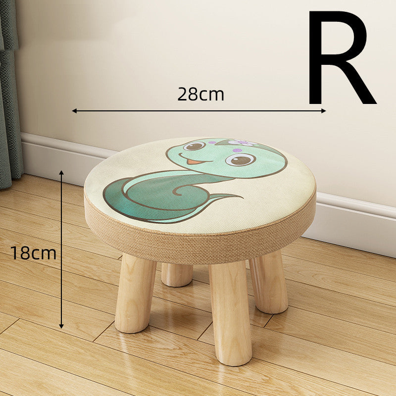 Multifunctional Fabric Coffee Table Stool