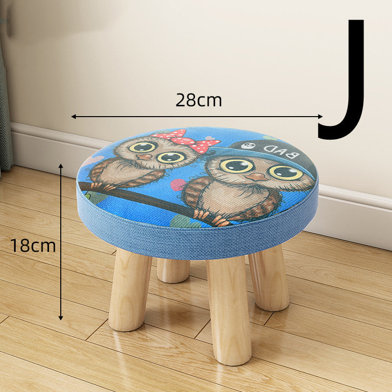 Multifunctional Fabric Coffee Table Stool