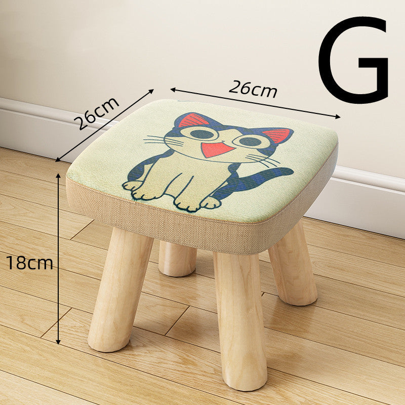 Multifunctional Fabric Coffee Table Stool