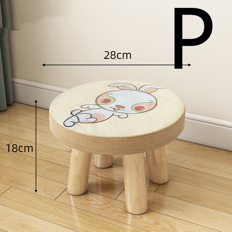 Multifunctional Fabric Coffee Table Stool