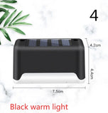 New Upgrade Waterproof LED Solar Fence Lamp Solar Deck Lights Solar Step Light Outdoor For Patio Stairs Garden Pathway Step Yard